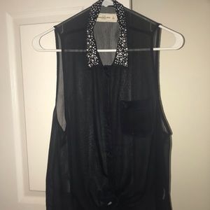 Abercrombie and Fitch sheer button up